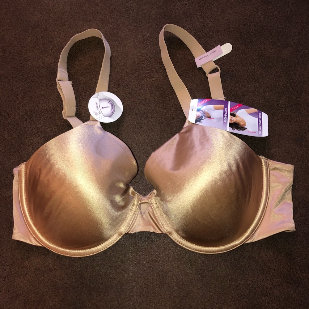 Hanes No Show Support Nude Bra size 34D